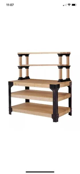 90164mie 2x4 Basics Build Your Own Workbench And Shelving Storage System Black