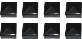 445006418429 New Plastic Black 2x2 Fence Post Caps For Metal Vinyl Or Wood 2 X Pos