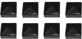 445044479482 New Plastic Black 2x2 Fence Post Caps For Metal Vinyl Or Wood 2 X Pos