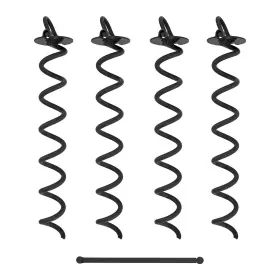 6649 7penn Spiral Ground Anchors - 16 Inch Tent Stakes Heavy Duty Screw Anc