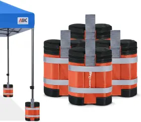 Abccanopy 619548689181 Canopy Sandbags For Instant Shelters 140lb Orange