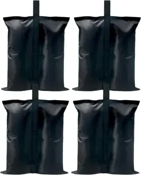 Abccanopy 840109906397 Canopy Weights 150 Lbs Gazebo Tent Sand Bags 4pcs-pack Black