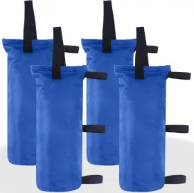 Abccanopy 840109906458 112 Lbs Extra Large Canopy Sand Bags 4-pack Blue Without