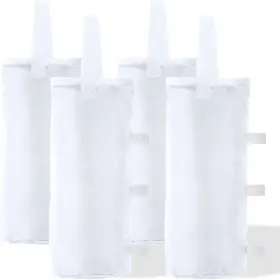Abccanopy 840109906465 112 Lbs Extra Large Canopy Sand Bags 4-pack White Without