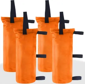 Abccanopy 840109931757 Canopy Weights Set Of 4-120lbs Sand Bags For Pop Up 120lbs Orange