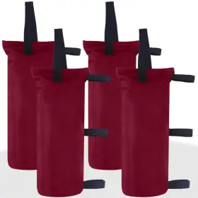 Abccanopy 840109931771 Canopy Weights Set Of 4-120lbs Sand Bags For Pop 120lbs Burgundy