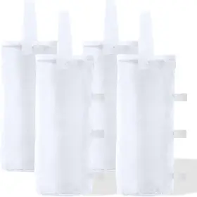 Abccanopy 840109931863 Canopy Weights Set Of 4-100lbs Sand Bags For Pop Up 100lbs White
