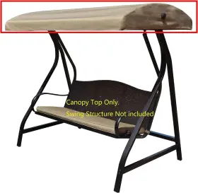 Gcs00229c-canopy Alisun Replacement Canopy Top For Gt Porch Swing Model #gcs00229c Will Beige