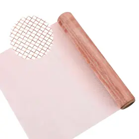 707531 Alrhso Copper Window Screen Mesh Roll 12 Inch X 10 Ft 40 Meshes Wire Color
