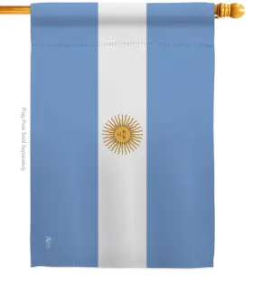 Americana Home & Garden B097ltssj6 Argentina House Flag 28x40 Double-sided And Made In Usa