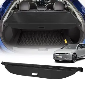 Qp010225 Auxmart Retractable Trunk Cargo Cover With Carbon Fiber Finish Aluminum