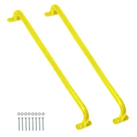 Barcaloo 840013433866 37 Inch Playground Accessories Metal Safety Handles Long Yellow Grab Handle