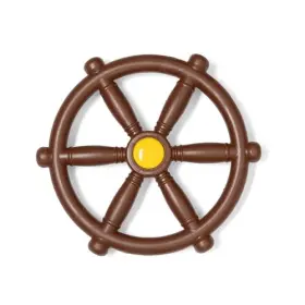Barcaloo 840013437741 Kids Playground Pirate Ship Wheel Brown Jungle Gym Steering S