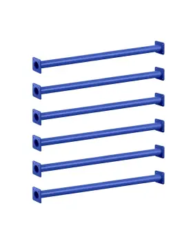 Barcaloo Bcl-pg-mnky22-bl6 22 Inch Monkey Bars For Backyard Blue Powder Coated Indoor Bar Kit 6-pack