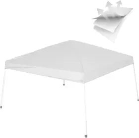 Leg20250409 Birodeko Canopy Replacement Top Only Waterproof Pop-up 10x10ft Silver White