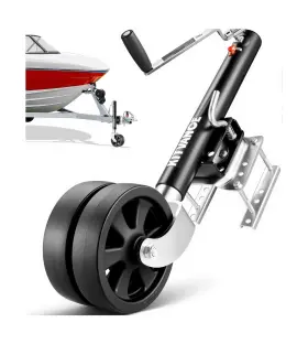 Bjtcsl-2000-01a Bojunst 2000lbs Boat Trailer Jack With 8 Inch Dual Wheels- Heavy Duty Tongue Wi