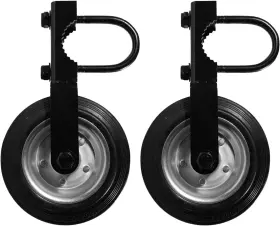 Dw-gw-b-02 Brand Dawod Gate Wheels For Metal Tube With 1-3/8 Inch Thru 2-1/8 2 Pack Black