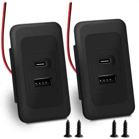 Cfxusb01 Branded Rv 12 24v Usb Wall Outlet 2 Pack Dual Usb-a/usb-c Power Charger New