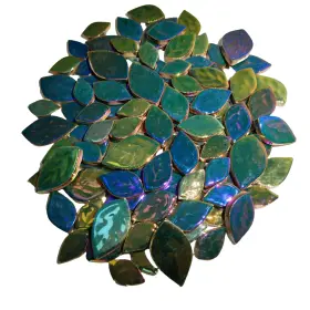 B0d7q4b2zk Btmiey 1.1lb Iridescent Leaves Ceramic Mosaic Tiles 3 Sizes Diy Craft And Decor