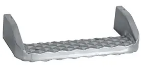 B2744a Buyers Products Weld-on Step Silver 1 Count Aluminum