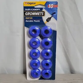 82473 Cargoloc Tarp / Canopy Grommets 10 Pairs Snap-on Plastic Blue New