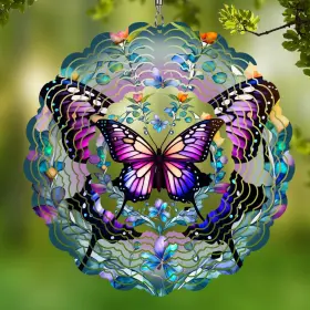 B0d8t4zyj1 Cawalap Butterfly Wind Spinner Outdoor - Gifts For Women Mom Hanging Metal Sculptu