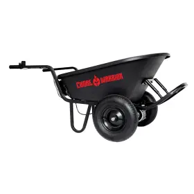 Chore Warrior 44322 Electric Powered Wheelbarrow 350 Lbs 6 Cu Ft 8 Hour Battery
