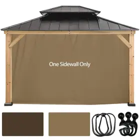 Coastshade 770642599247 Gazebo Pergola Canopy Panel Sidewalls Sidewall-8ft 1 Khaki Coastshade 770642599247 Gazebo Pergola Canopy Panel Sidewalls Sidewall-8ft 1 Khaki