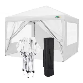 Cobizi 897127362618 10x10 Pop Up Canopy Tent With 4 Sidewalls Easy Wate... Fast Ship