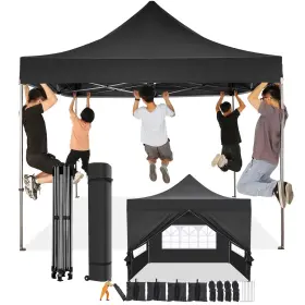 Cobizi Cobizi 0409 Eu 26b 10x10 Pop Up Canopy Tent With 10x10ft 4 Sidewalls Black