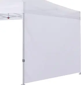 Cooshade 714477691103 Instant Canopy Sunwall 12x12 Sidewall For Pop Up White