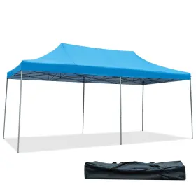 O118bla21082 Costway 10ft X 20ft Instant Pop Up Wedding Tent Folding Shelter Canopy Carry Bag Blue