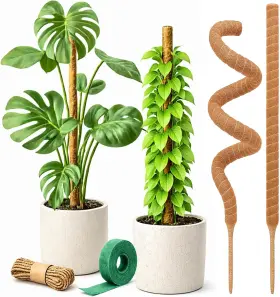 Craft911 Mp28-01 Moss Pole Monstera Plant Support 2 Pack 28 Inch Bendable