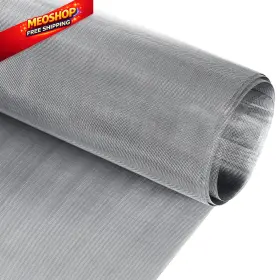 Cxwltt Lty40meshswus Wire Mesh Screen Stainless Steel Metal Vent 15ftft X 78.7 Silver