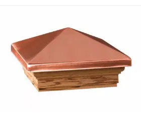 72227 Deckorators 5 New 6x6 Victoria Copper High Point Post Cap Unopened