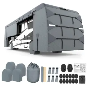 Df95209-3 Denforste Class A Rv Cover 37ft-40ft Camper Upgraded 8-layer Uv Protected