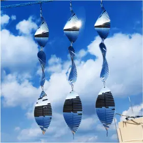 B0chhvr5n1 Djuan Metal Bird Scare Discs Set-highly Reflective Double-sided Reflectors Extra