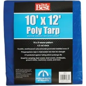 709131 Do It Best 6-pk Blue Woven 10 Ft. X 12 Medium Duty Poly Tarp Model