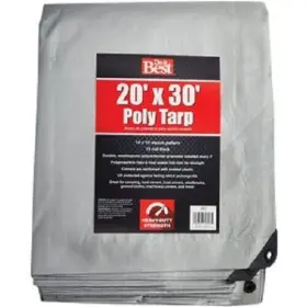 725676 Do It Best 2-pk Silver Woven 20 Ft X 30 Heavy Duty Poly Tarp Model