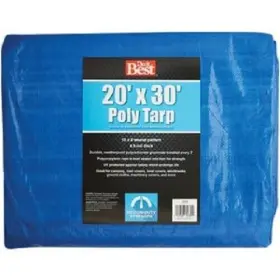 736228 Do It Best 3-pk Blue Woven 20 Ft. X 30 Medium Duty Poly Tarp Model