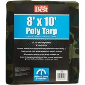 741184 Do It Best 8-pk Brown Woven 6 Ft. X 8 Medium Duty Poly Tarp Model