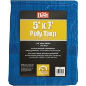 767860 Do It Best 10-pk Blue Woven 5 Ft. X 7 General Purpose Tarp Model