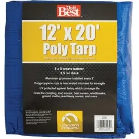 767888 Do It Best 5-pk Blue Woven 12 Ft. X 20 General Purpose Tarp Model
