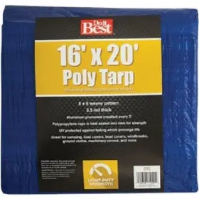 767897 Do It Best 5-pk Blue Woven 16 Ft. X 20 General Purpose Tarp Model