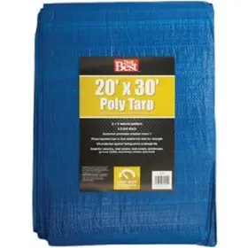 767904 Do It Best 3-pk Blue Woven 20 Ft. X 30 General Purpose Tarp Model