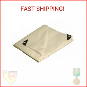 Dry Top 749856312201 Multi-purpose Heavy Duty Poly Tarp 12x20 Feet White