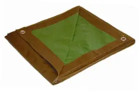 900682 Dry Top 90068 Economy Tarp Brown/green 6x8 Feet