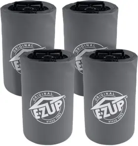 E-z Up 098556652453 Canopy Water Weight Bag 4-pack Steel Grey Gray