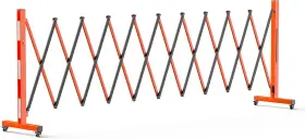 Ecoexplorer 199108633248 Expandable Garden Fence 9ft Portable Folding Barricade Gate Orange