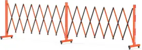 Ecoexplorer 199108633262 Expandable Garden Fence 16ft Portable Folding Barricade Gate 16 Feet Orange